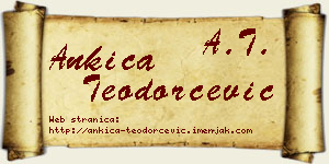 Ankica Teodorčević vizit kartica